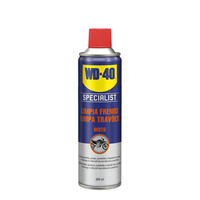 WD40 LIMPIADOR DE FRENOS MOTO 500 ML (34105)