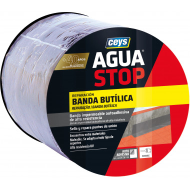 CEYS AGUASTOP CINTA BUTILO GRIS 15CM X 10M
