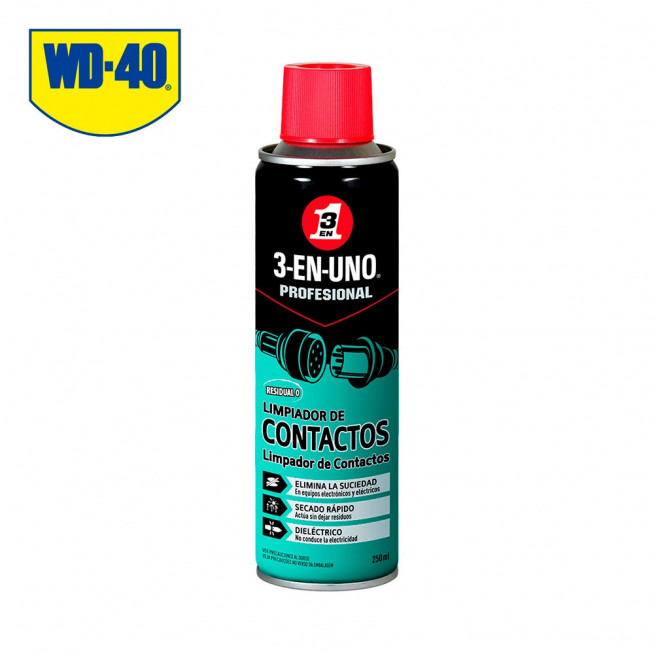 WD40 LIMPIADOR DE CONTACTOS 3 EN 1 250ML (34474)