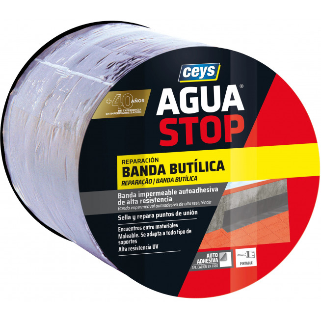 CEYS AGUASTOP CINTA BUTILO GRIS 30CM X 10M