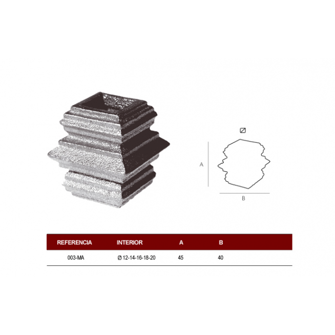 MACOLLA CENTRAL C-16mm.