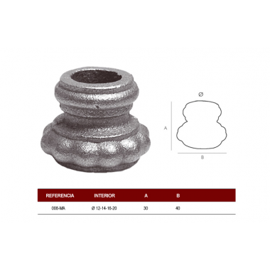 MACOLLA BASE R-16mm.