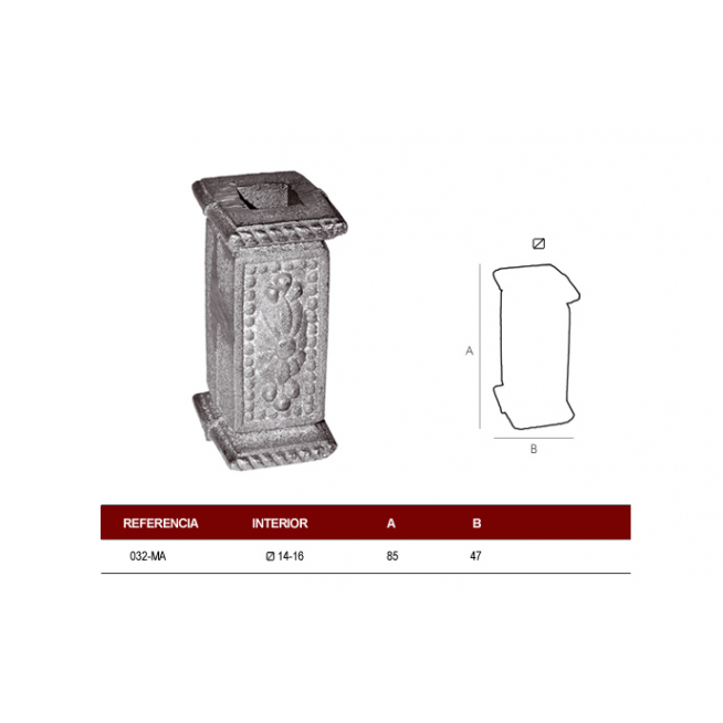 MACOLLA CENTRAL C-14mm.   B.M.