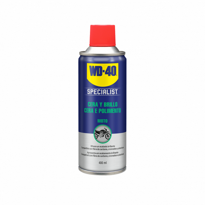 WD40 MOTO CERA Y BRILLO 400 ML. (34133)