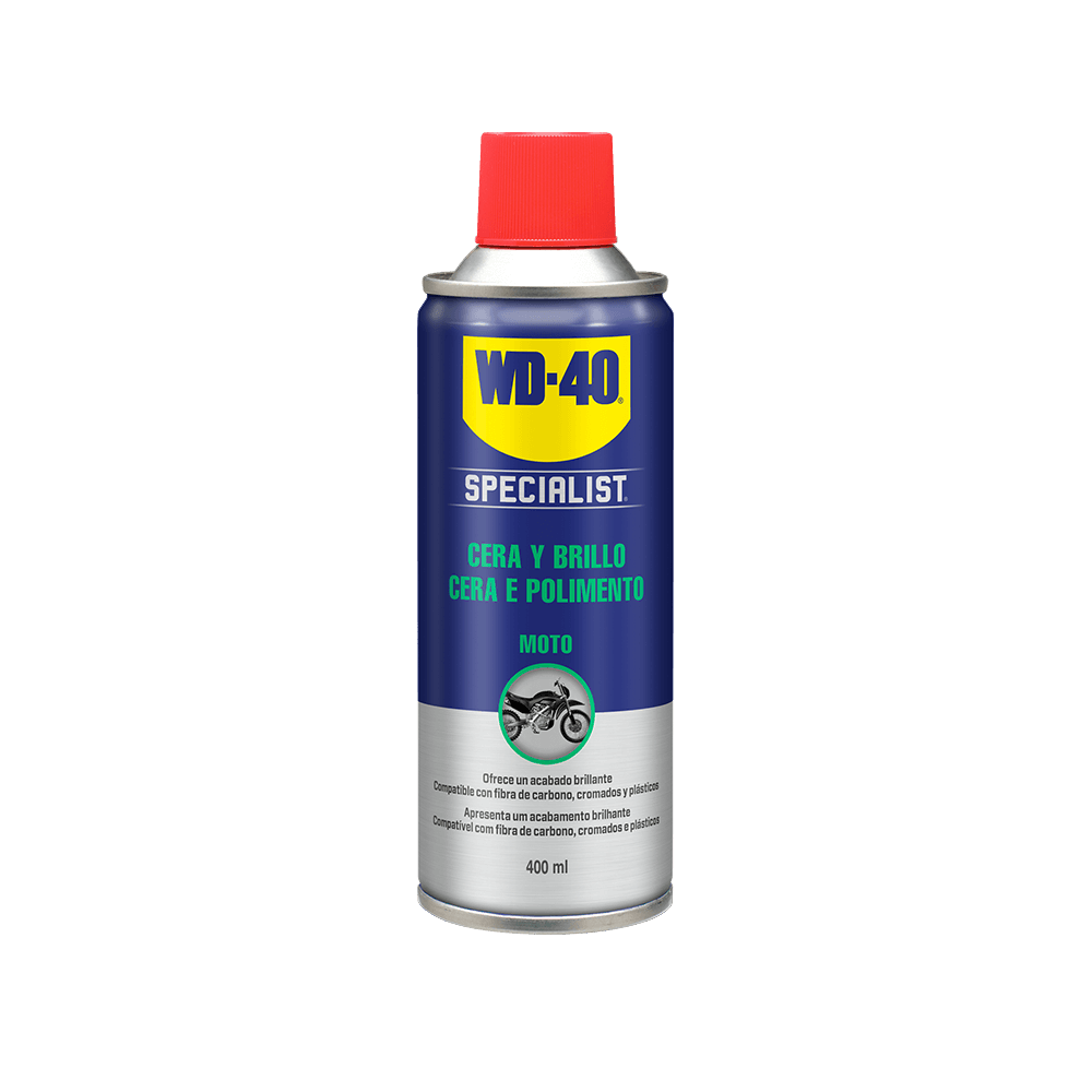 WD40 MOTO CERA Y BRILLO 400 ML. (34133)