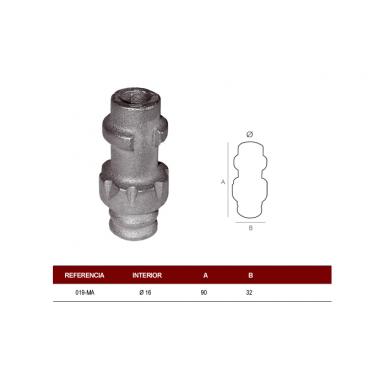 MACOLLA BASE R-16mm.      B.M.