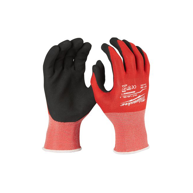 GUANTES ANTICORTE NIVEL 1 TALLA 9 MILWAUKEE