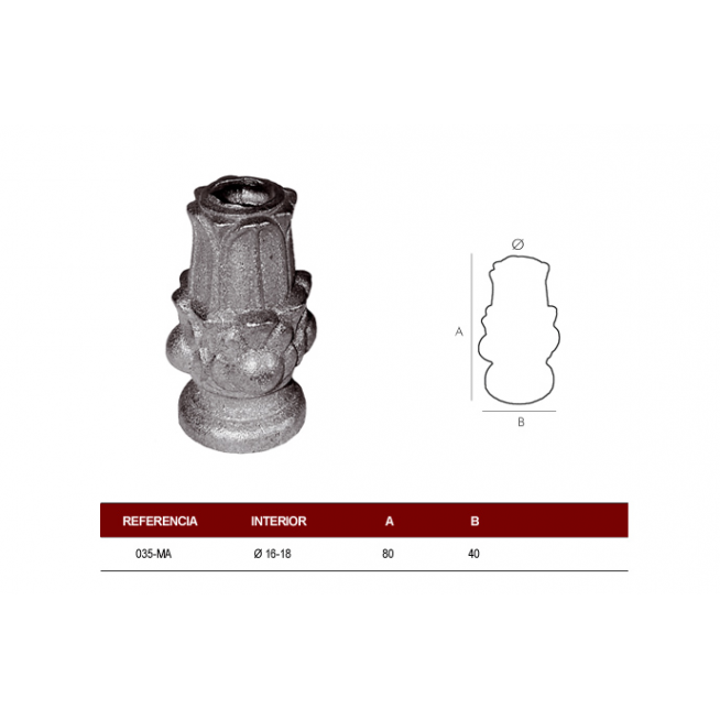 MACOLLA BASE R-16mm.