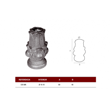 MACOLLA BASE R-16mm.