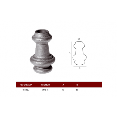 MACOLLA BASE R-16mm.      B.M.