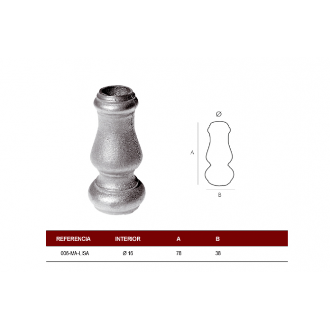MACOLLA BASE R-16mm.LISA