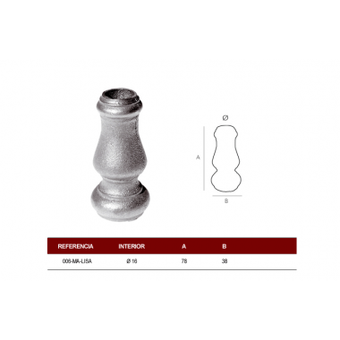 MACOLLA BASE R-16mm.LISA