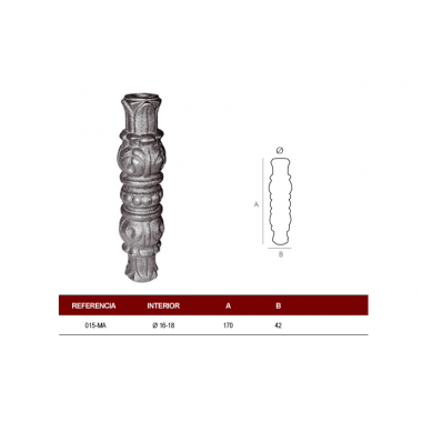 MACOLLA CENTRAL R-16mm.