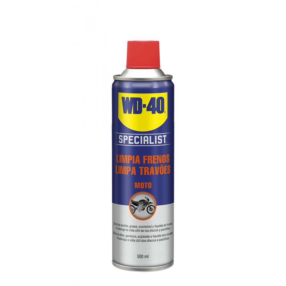 WD40 LIMPIADOR DE FRENOS MOTO 500 ML (34105)