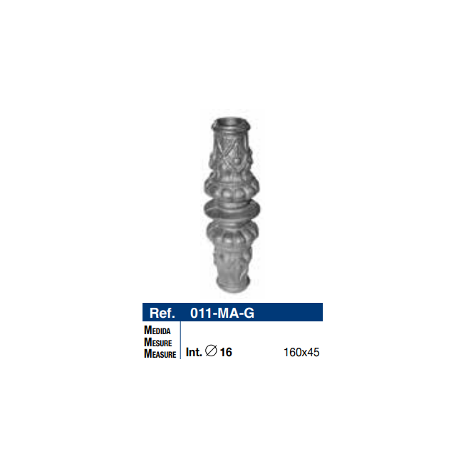 MACOLLA CENTRAL R-16mm.GRANDE