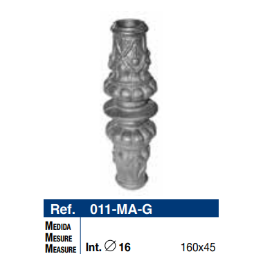 MACOLLA CENTRAL R-16mm.GRANDE