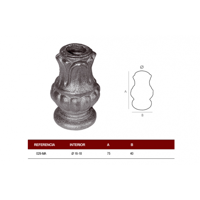 MACOLLA BASE R-18mm.