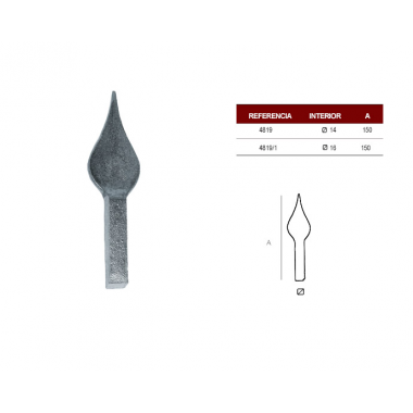 PUNTA LANZA FORJ.CDR-14mm.