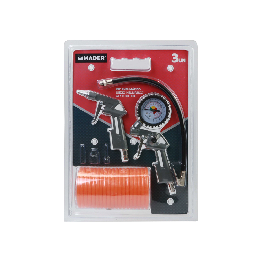 PISTOLA SOPLADO + MANOMETRO