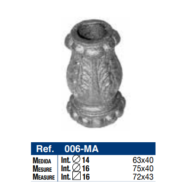 MACOLLA BASE R-16mm.