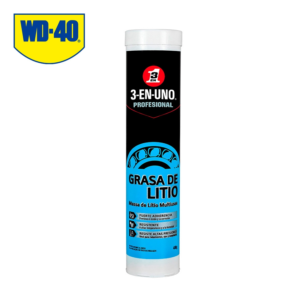 WD40 TUBO DE GRASA DE LITIO MULTIUSOS 3 EN 1 400GR (34223)