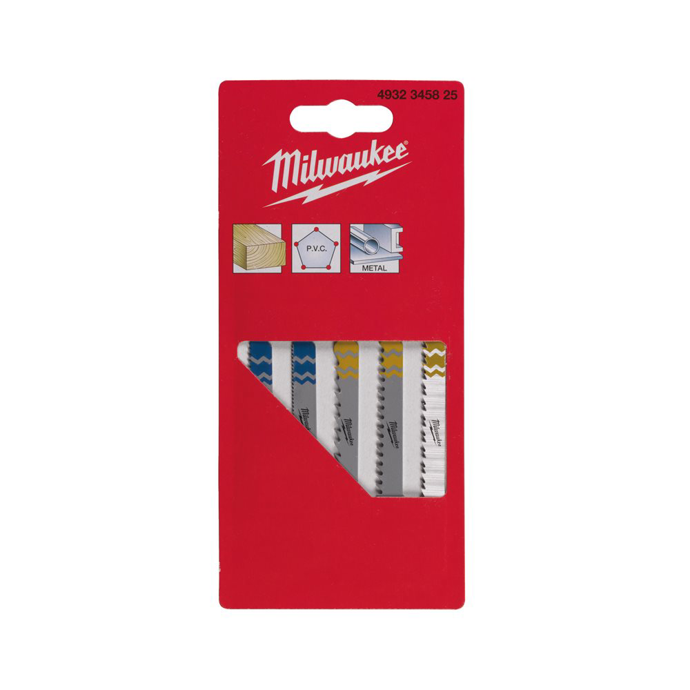JUEGO 5 SEGUETAS METAL Y MADERA MILWAUKEE